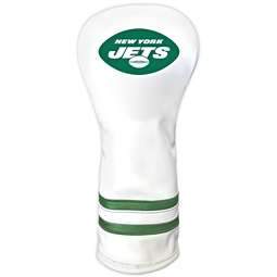 New York Jets Vintage Fairway Headcover (White) - Printed