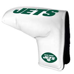 New York Jets Tour Blade Putter Cover (White) - Printed