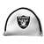 Las Vegas Raiders Putter Cover - Mallet (White) - Printed Black