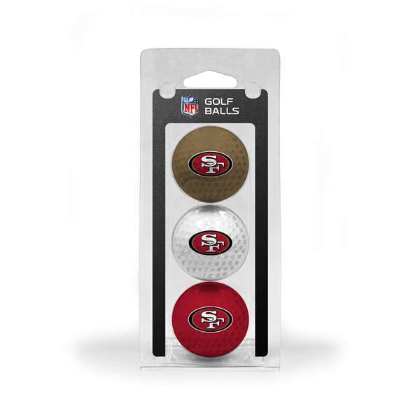 San Francisco 49ers Golf 3 Ball Pack 32705   