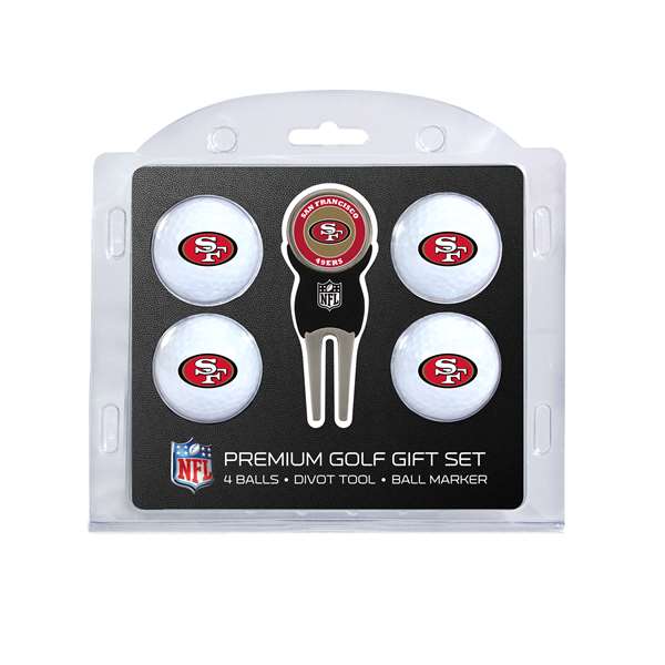 San Francisco 49ers Golf 4 Ball Gift Set 32706