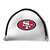 San Francisco 49ers Putter Cover - Mallet (White) - Printed Dark Red