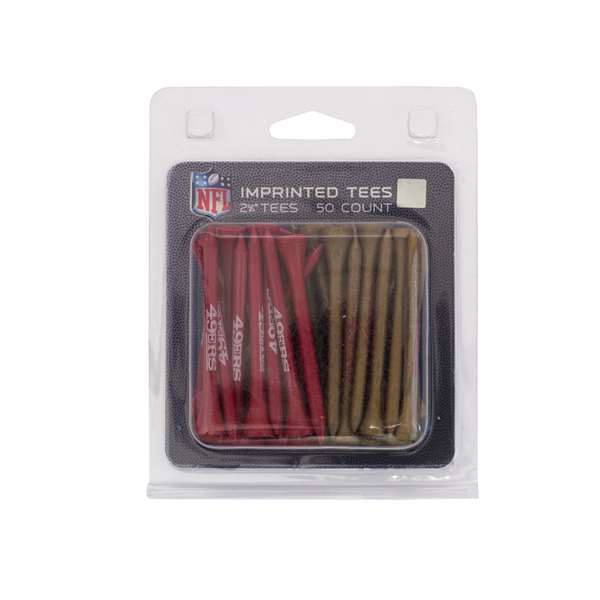 San Francisco 49ers Golf 50 Tee Pack 32755