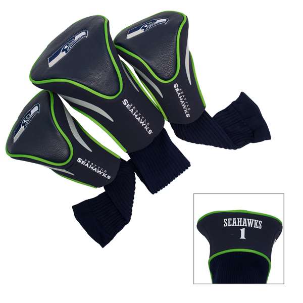 Seattle Seahawks Golf 3 Pack Contour Headcover 32894   