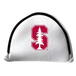 Stanford Cardinal Putter Cover - Mallet (White) - Printed Dark Red