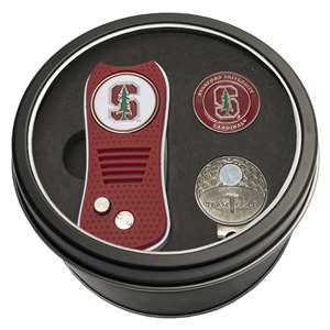 Stanford University Cardinal Golf Tin Set - Switchblade, Cap Clip, Marker 42057   