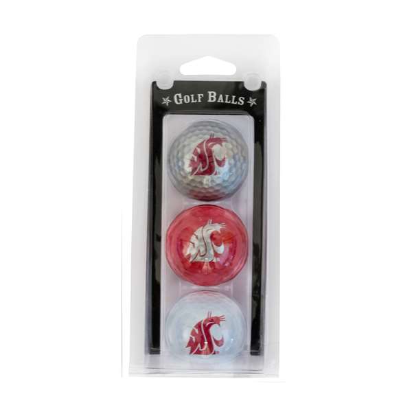 Washington State University Cougars Golf 3 Ball Pack 46205