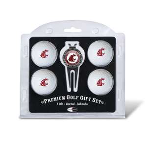 Washington State University Cougars Golf 4 Ball Gift Set 46206