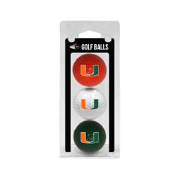 Miami Hurricanes Golf 3 Ball Pack 47105