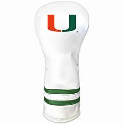 Miami Hurricanes Vintage Fairway Headcover (White) - Printed 