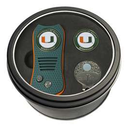 Miami Hurricanes Golf Tin Set - Switchblade, Cap Clip, Marker 47157   