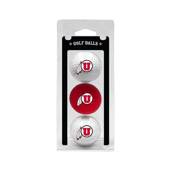 University of Utah Utes Golf 3 Ball Pack 80505