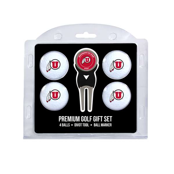 Utah Utes Golf 4 Ball Gift Set 80506