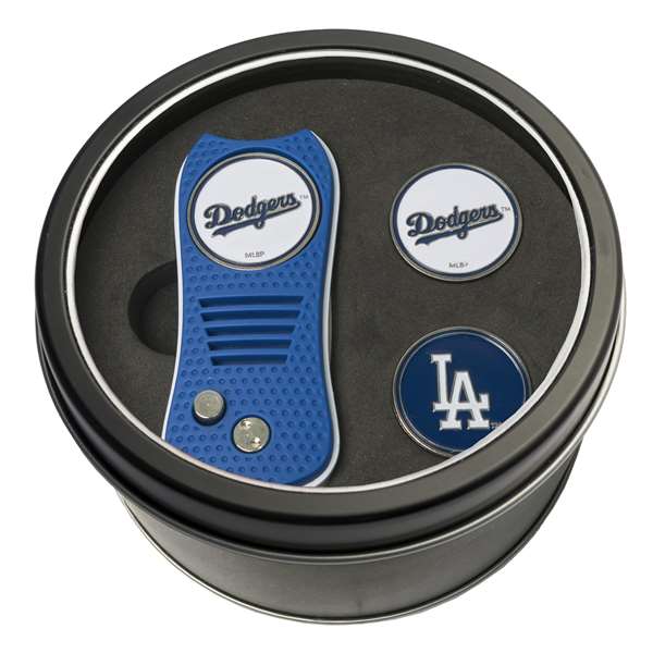 Los Angeles Dodgers Golf Tin Set - Switchblade, 2 Markers 96359   