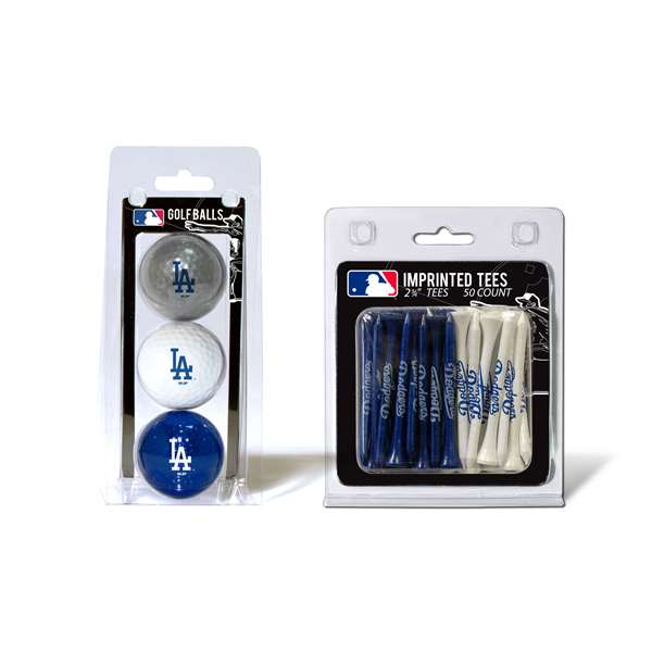 Los Angeles Dodgers  3 Golf Balls And 50 Golf Tees