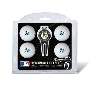 Oakland Athletics A's Golf 4 Ball Gift Set 96906   