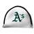 Oakland Athletics Putter Cover - Mallet (White) - Printed Green