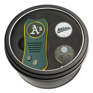 Oakland Athletics A's Golf Tin Set - Switchblade, Cap Clip, Marker 96957   