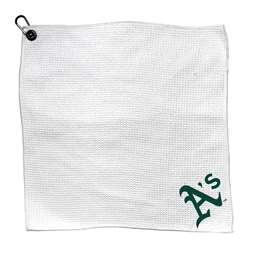 Oakland Athletics Microfiber Towel - 15" x 15" (White) 