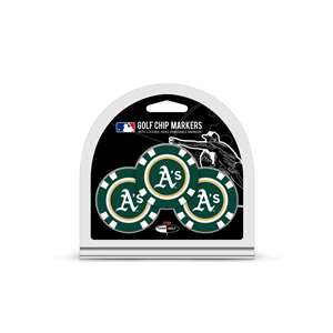 Oakland Athletics A's Golf 3 Pack Golf Chip 96988   