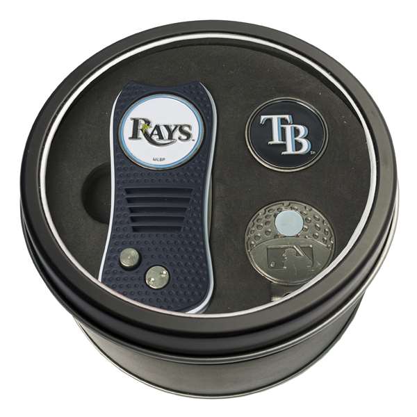 Tampa Bay Rays Golf Tin Set - Switchblade, Cap Clip, Marker 97657   