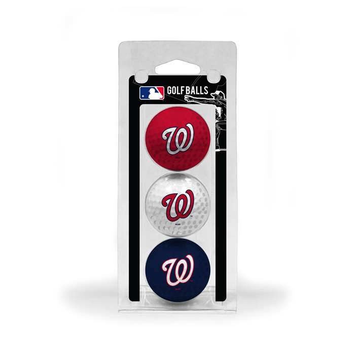 Washington Nationals Golf 3 Ball Pack 97905