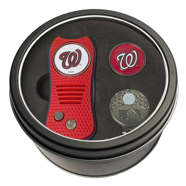 Washington Nationals Golf Tin Set - Switchblade, Cap Clip, Marker 97957   