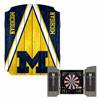 Michigan Wolverines Dartboard Cabinet