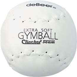 Debeer 12" White Softie Gymball Clincher (Xf12) Softballs (1 DOZEN) 