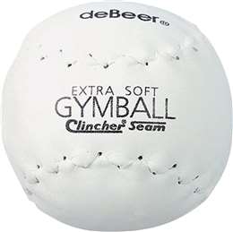 Debeer 16" White Softie Gymball Clincher (Xf16) Softballs (1 DOZEN) 