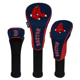 Boston Red Sox Golf Club Headcover Set of 3 (Driver,Fairway,Hybrid) 