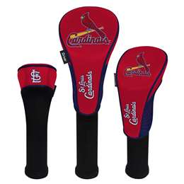 St. Louis Cardinals Golf Club Headcover Set of 3 (Driver,Fairway,Hybrid) 