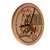 Arizona State University 13 inch Solid Wood Engraved Clock