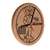 University of Arizona 13 inch Solid Wood Engraved Clock