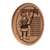 University of South Carolina 13 inch Solid Wood Engraved Clock