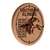 Southern Illinois University 13 inch Solid Wood Engraved Clock