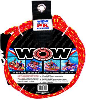 WOW 2K 60' Tow Rope Towable Lake Float 