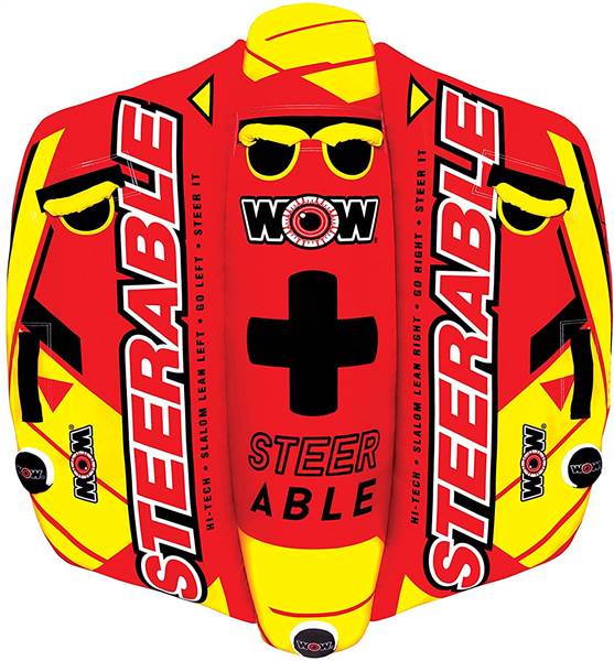 WOW Watersports Steerable 1-2P Towable Towable Lake Float  