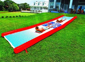 WOW Sports Super Slide - Giant Backyard Slip and Slide with Sprinkler, Extra Long Water Slide 25 ft x 6 ft  