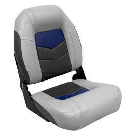 Wise 3304 Pro Angler Tour High Back Bass Boat Seat - Marble / Blueberry / Charcoal  