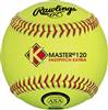 Worth K-Master NFHS Yellow Poly-X Core Composite Cover Official Softballs (X120RYCAH) ( 1 Dozen Balls) 