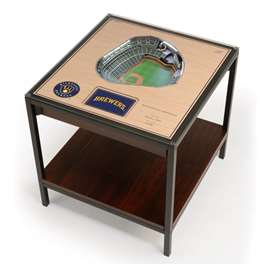 Milwaukee Brewers 25 Layer 3D Stadium View Lighted End Table