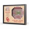 Oklahoma Sooners  25 Layer Stadium View 3D Wall Art
