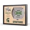 Michigan State Spartans  25 Layer Stadium View 3D Wall Art