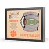 Clemson Tigers  25 Layer Stadium View 3D Wall Art