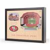 San Francisco 49ers  25 Layer Stadium View 3D Wall Art