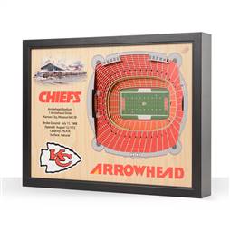 Kansas City Chiefs  25 Layer Stadium View 3D Wall Art