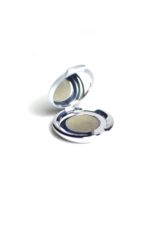 Golden Olive Mineral Eyeshadow Paraben Free Silver Case