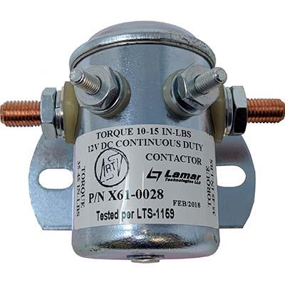 Lamar X61-0028 Contactor / Solenoid Continuous 14V