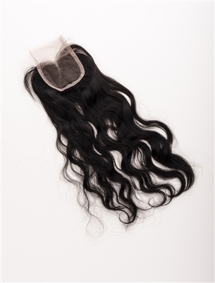 100% Lace Hand Tied Brazilian Remy Top Closure Wavy